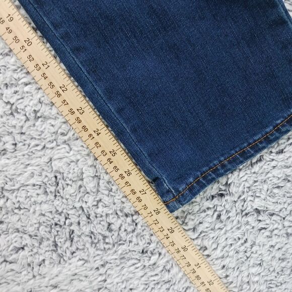 Lee Relax Fit Straight Leg Denim Blue Jeans Pant. Woman's 18W.Mid Rise Slimming. - Picture 13 of 13